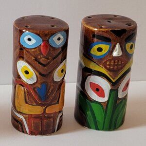 Tiki/Totem Salt & Pepper Shaker Set